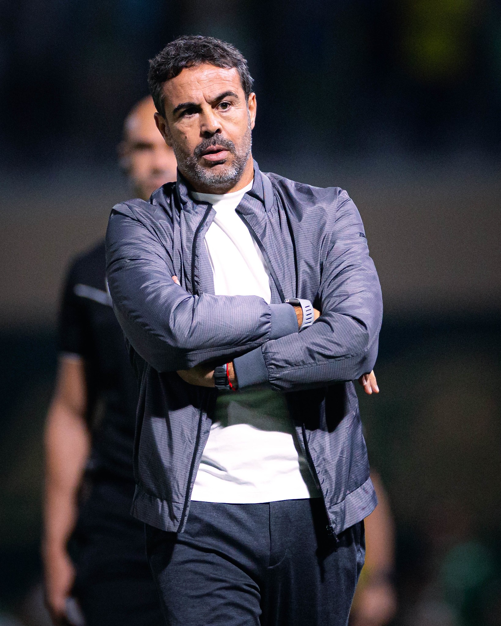 Artur Jorge, técnico do Cruzeiro, durante partida contra o Palmeiras.
