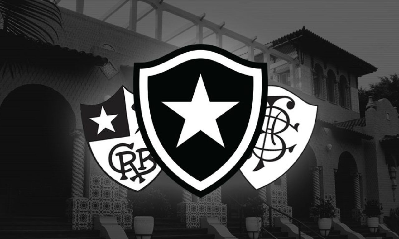 Jogadores do Botafogo em campo durante uma partida da Copa Sul-Americana.
