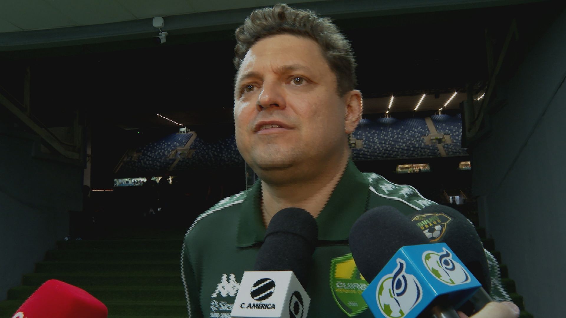 Cristiano Dresch, presidente do Cuiabá, em entrevista coletiva