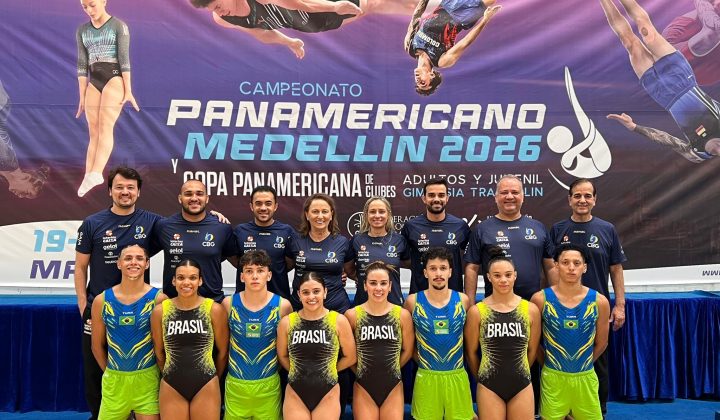 TÍTULO: Brasil garante todas as vagas possíveis para o Pan-Americano de Lima 2027 na ginástica de trampolim