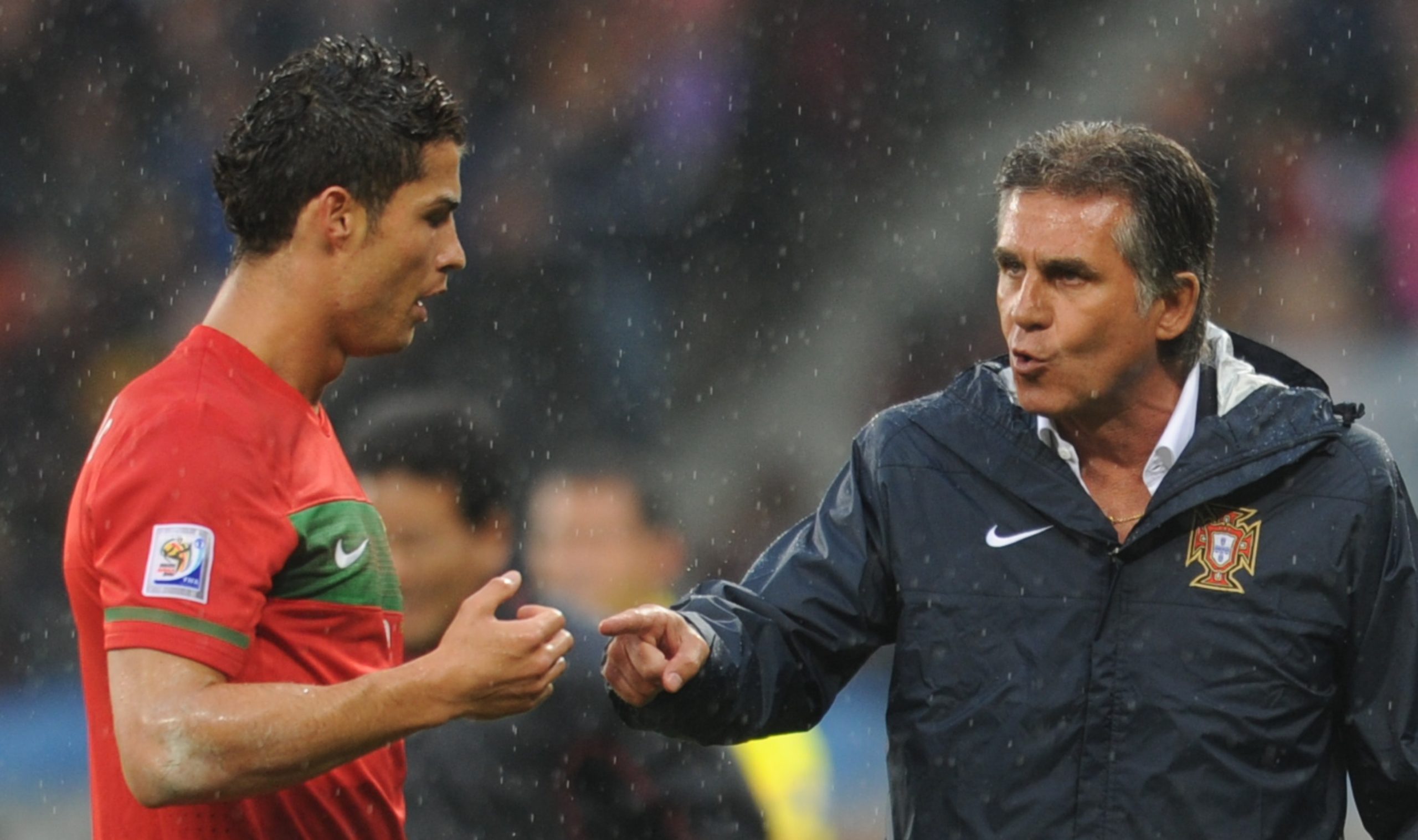 Técnico Carlos Queiroz em coletiva de imprensa
