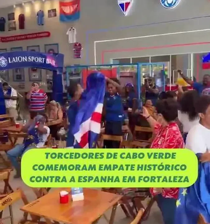 Fortaleza vira “segunda casa” para torcida de Cabo Verde durante a Copa do Mundo