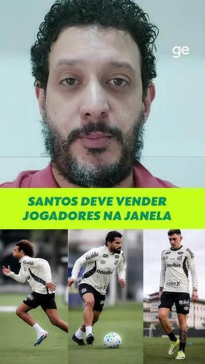 Jogadores do Santos em treinamento, com foco em um grupo de atletas se preparando para entrar em campo.