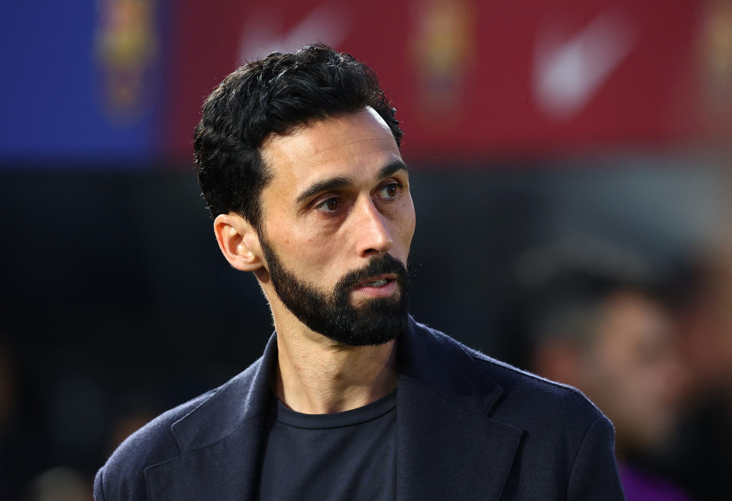 Álvaro Arbeloa em campo como técnico