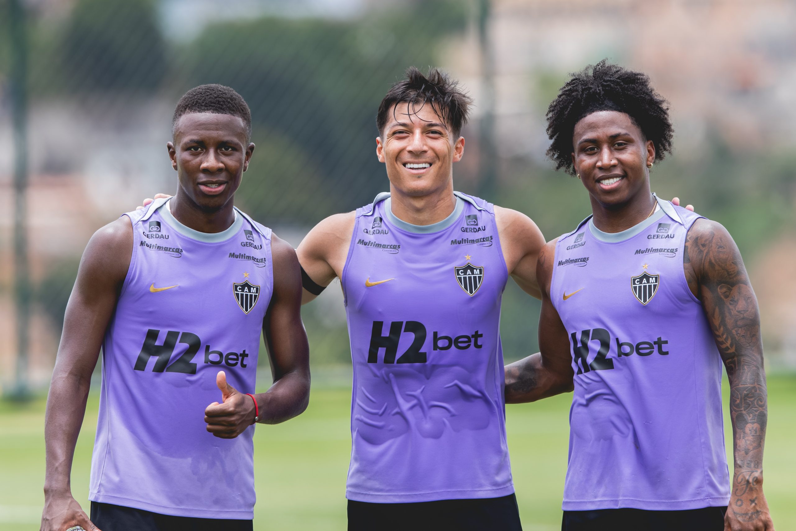 Jogadores do Atlético-MG em campo durante uma partida