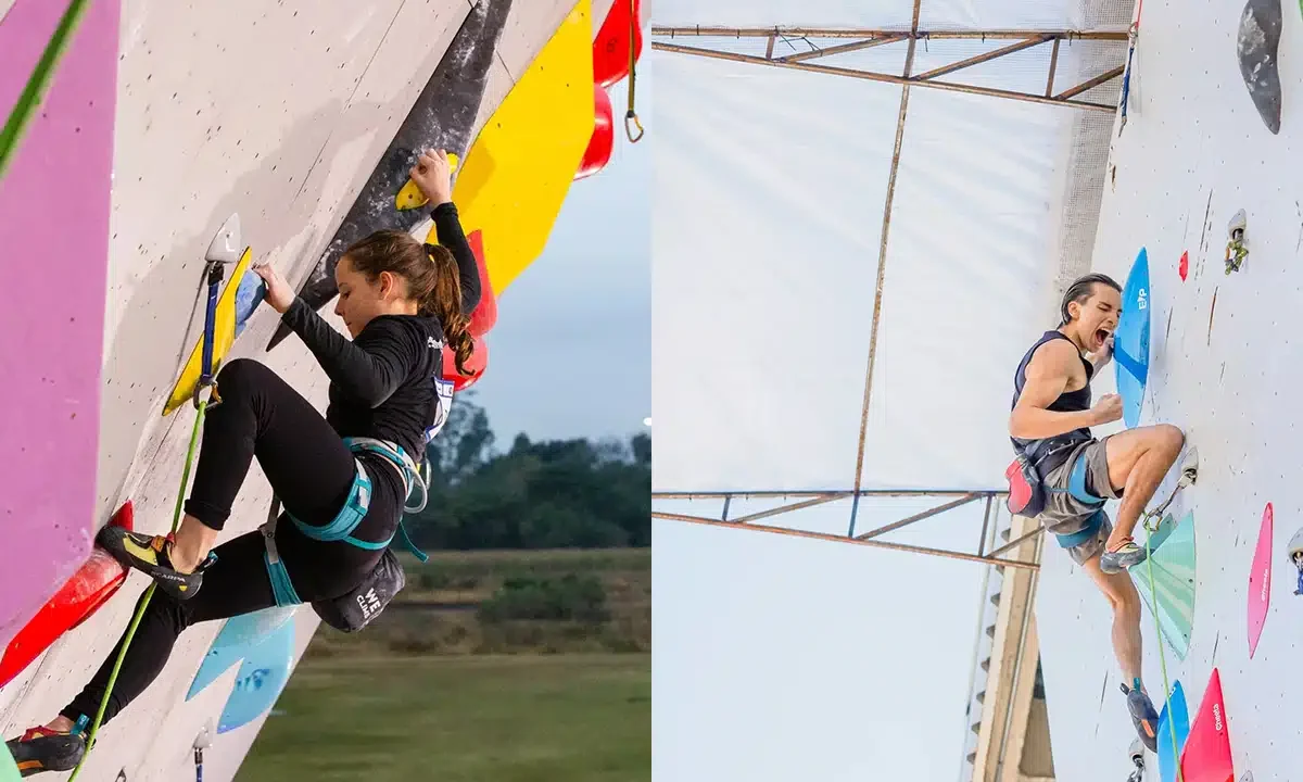 Lara Pavanello e Luís Guilherme Ziolkowski vencem em Joinville na Copa Brasil de Escalada