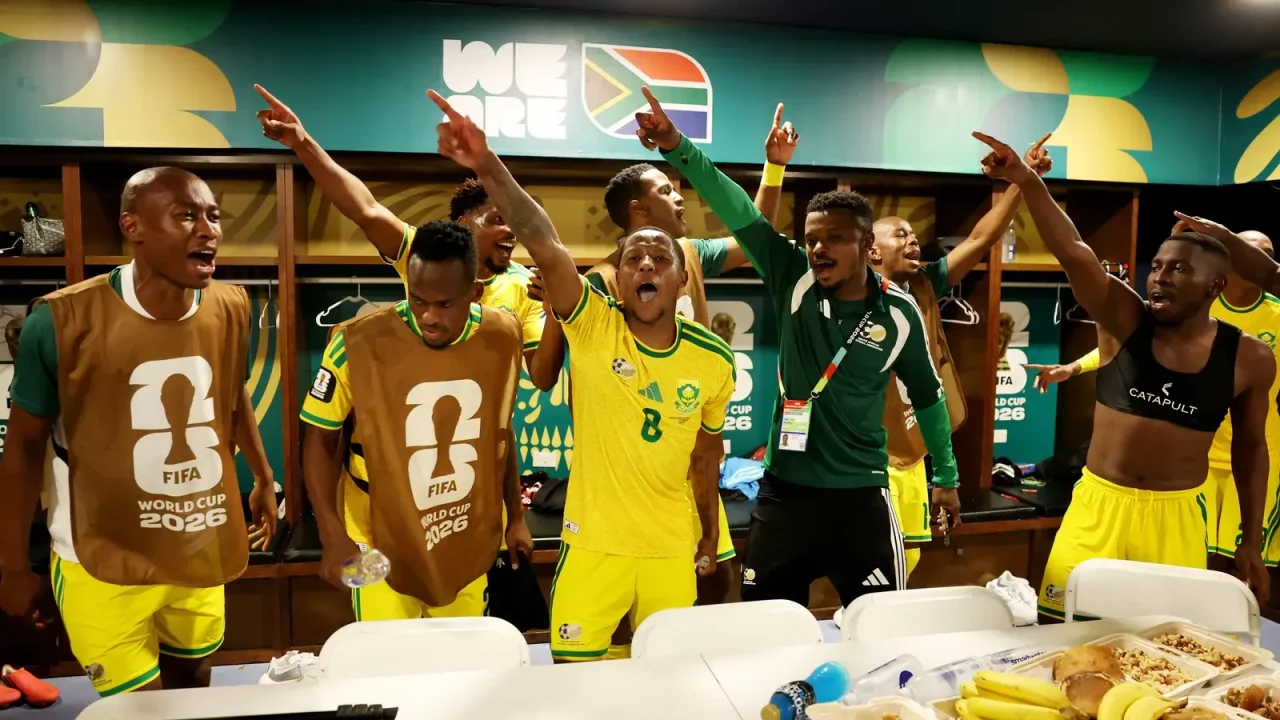 África do Sul celebra feito inédito na Copa do Mundo e avança para o mata-mata