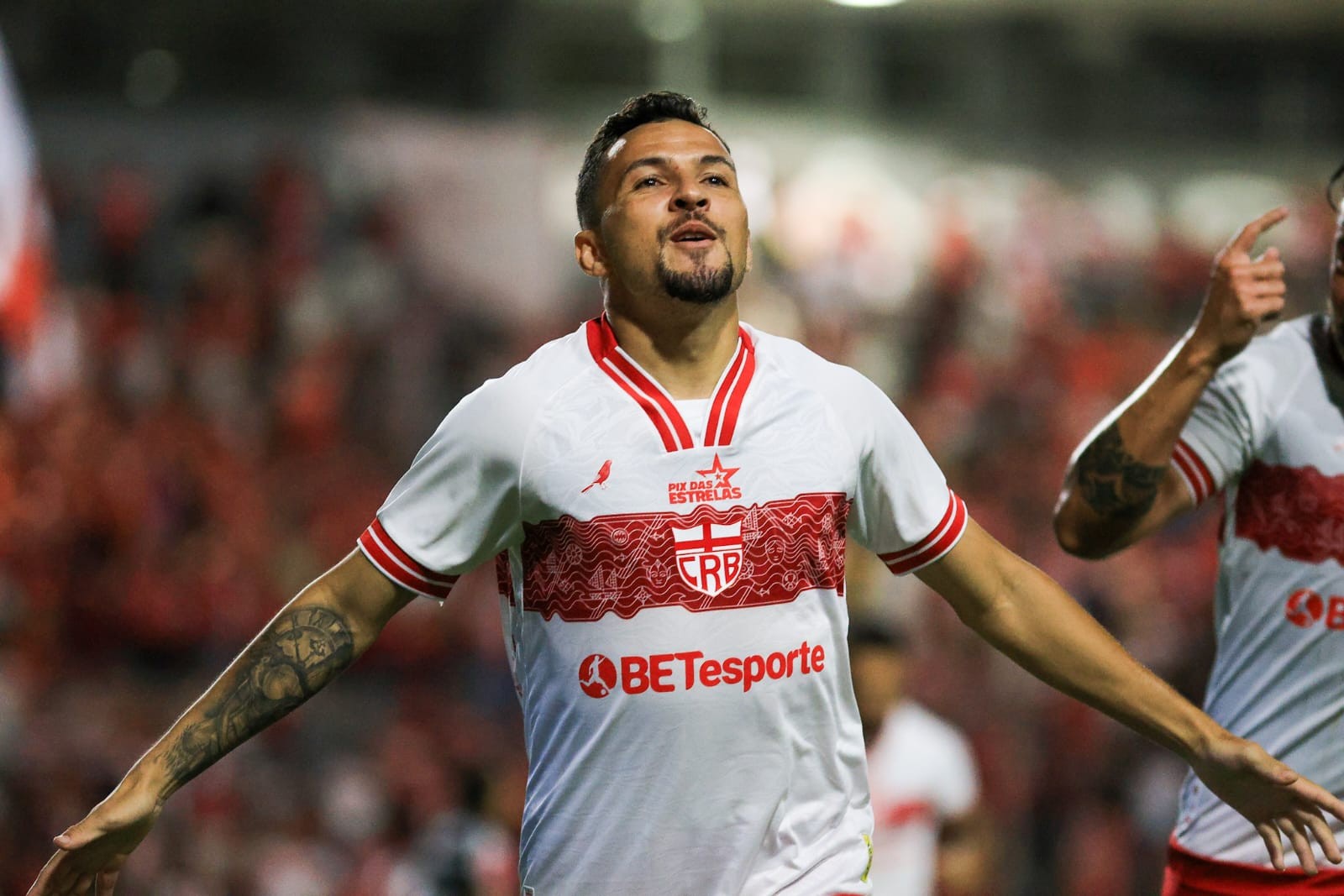 Jogadores do CRB em treinamento para a partida contra o São Bernardo