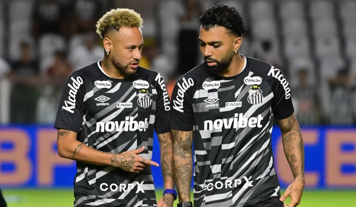 Neymar e Gabigol juntos como titulares: Santos tem apenas 29,6% de aproveitamento em 2026