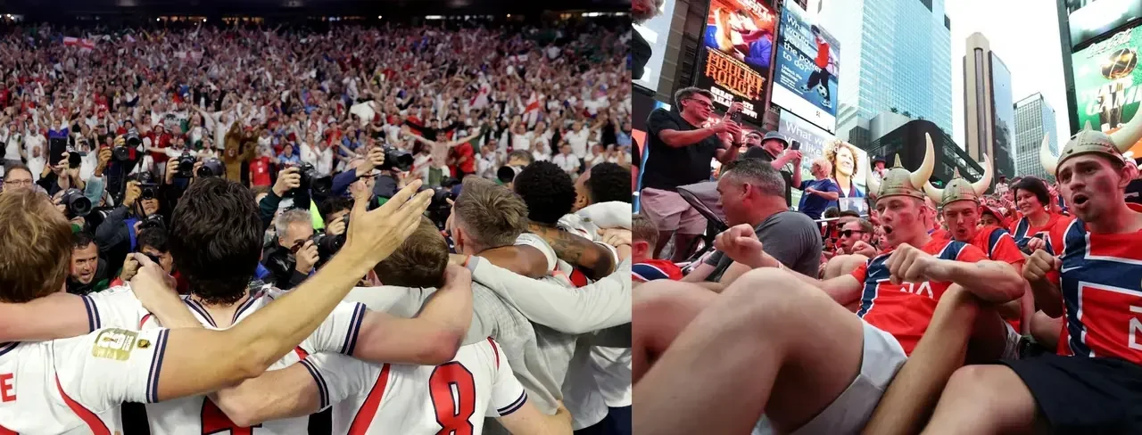 Inglaterra e Noruega Encantam na Copa com “Wonderwall” e “Remada Viking