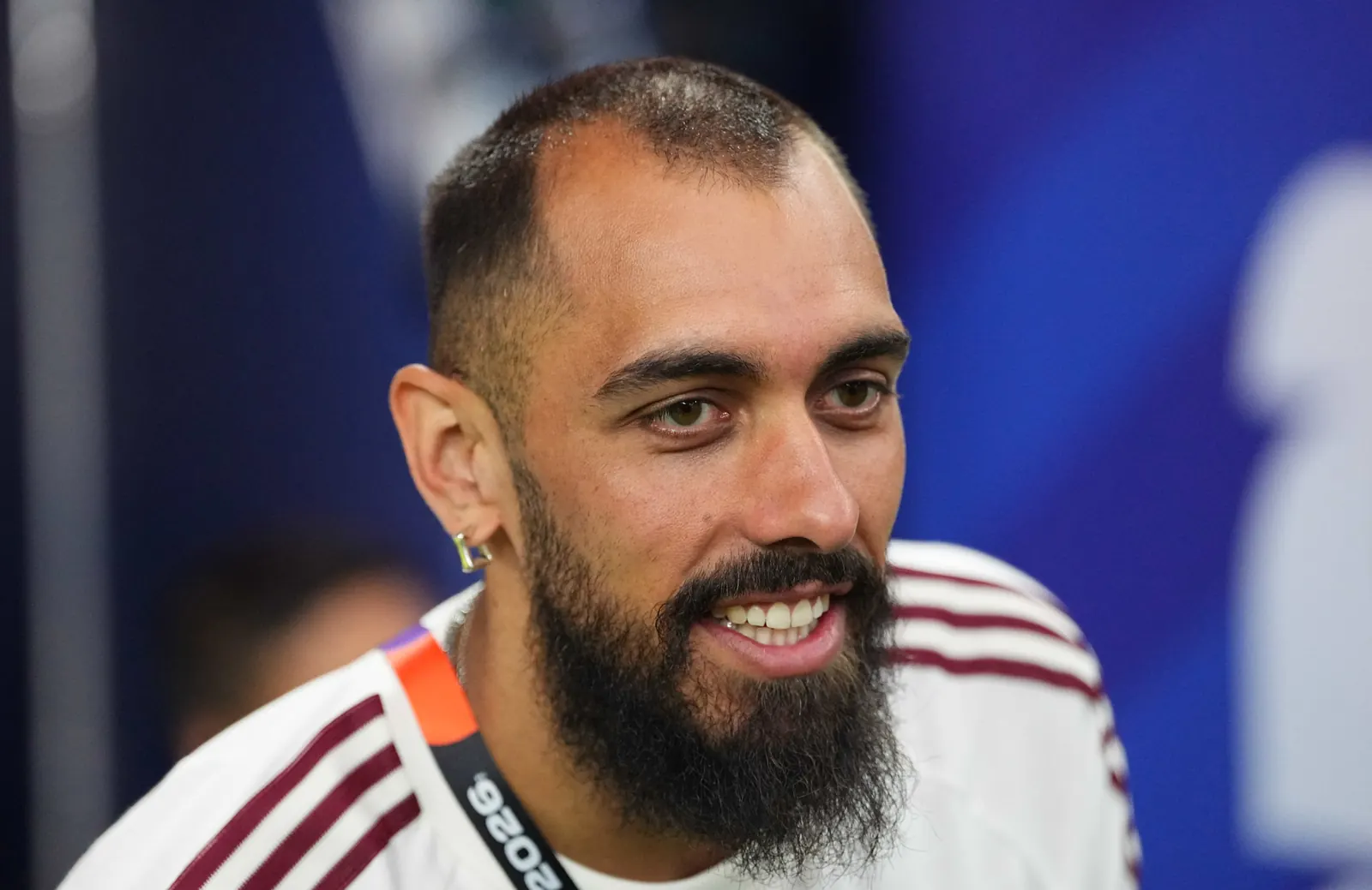 Borja Iglesias, atacante da seleção espanhola, em campo durante a Copa do Mundo