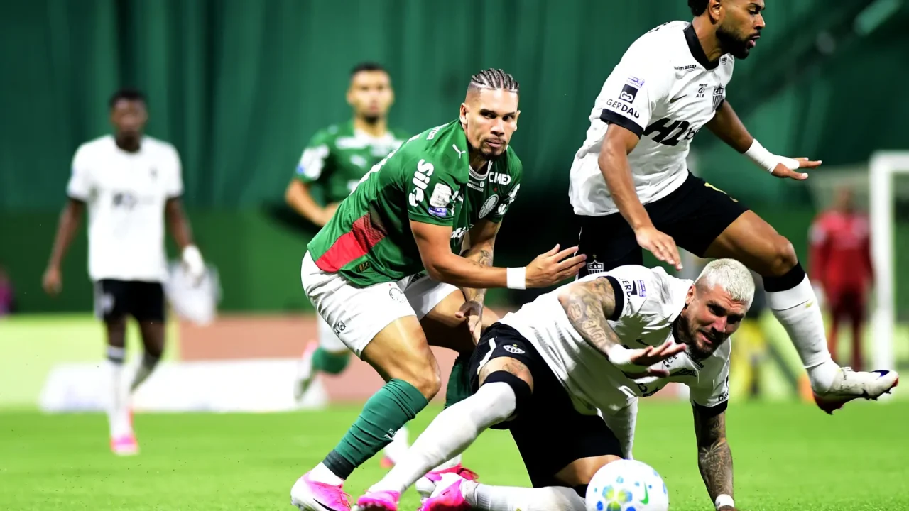 Palmeiras lidera, mas derrota para o Atlético-MG expõe dificuldades no controle de jogo