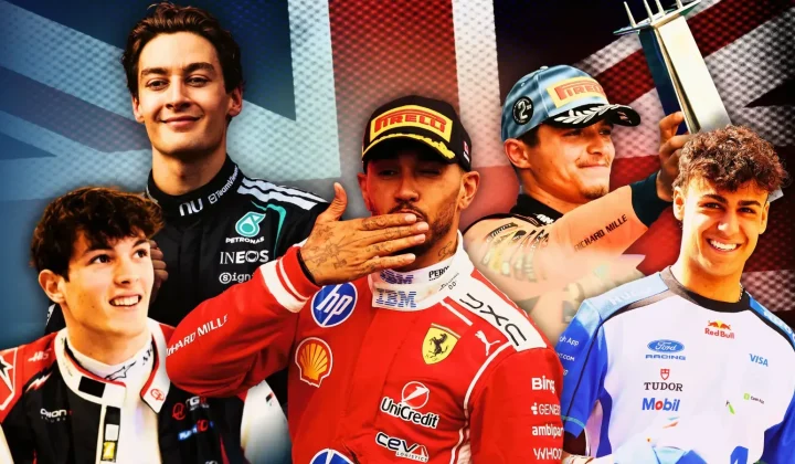 Cinco pilotos britânicos em Silverstone: uma rara reunião de gerações na F1
