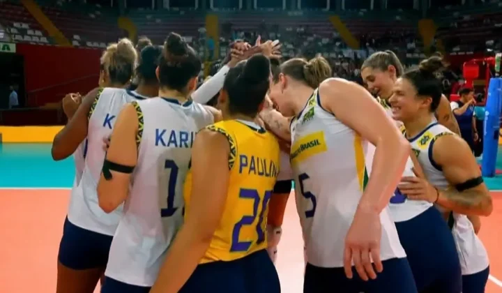 Brasil vence Chile, fecha fase invicto e já espera adversário na semifinal da Copa Sul-Americana feminina de vôlei