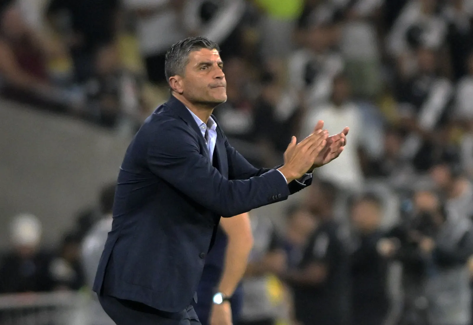 Pedro Emanuel, técnico do Vasco, durante o clássico contra o Fluminense no Maracanã pelas oitavas da Copa do Brasil