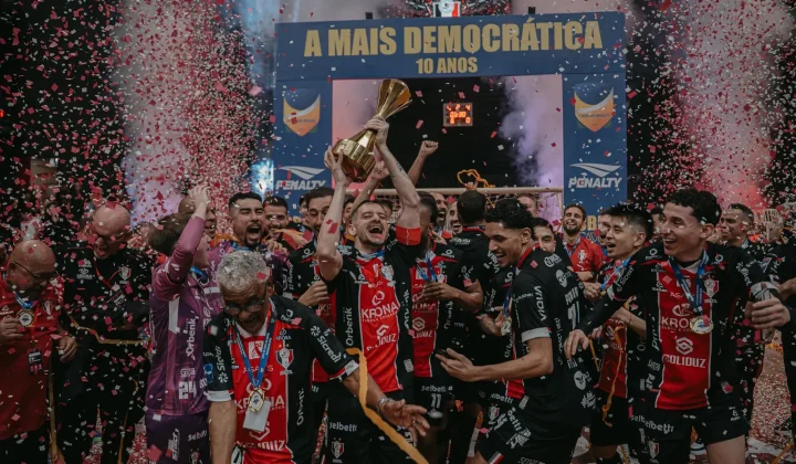 Joinville goleia o Minas e conquista título inédito da Copa do Brasil de Futsal