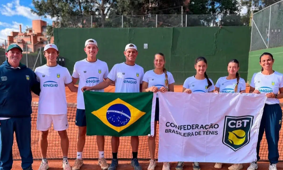 Brasil estreia com vitórias no Sul-Americano de tênis 16 anos; Pignaton brilha contra a Venezuela