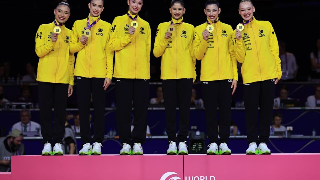 Brasil usa collants russos de R$ 12 mil pela primeira vez em título mundial na ginástica rítmica