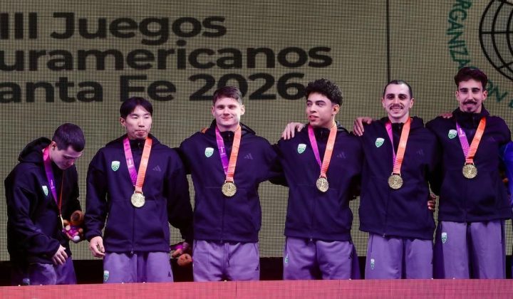 Brasil conquista o tricampeonato por equipes na ginástica masculina nos Jogos Sul-Americanos