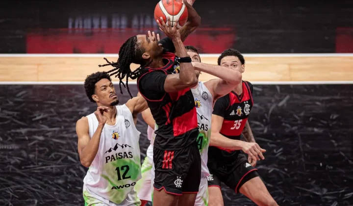 Flamengo estreia na Liga Sul-Americana de basquete com vitória dominante sobre o Paisas