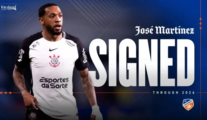 Ex-Corinthians José Martínez é anunciado pelo FC Cincinnati após polêmica nos bastidores