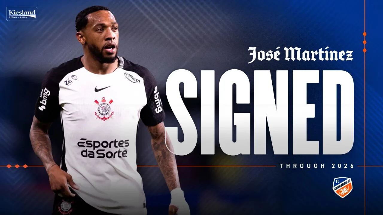 Ex-Corinthians José Martínez é anunciado pelo FC Cincinnati após polêmica nos bastidores